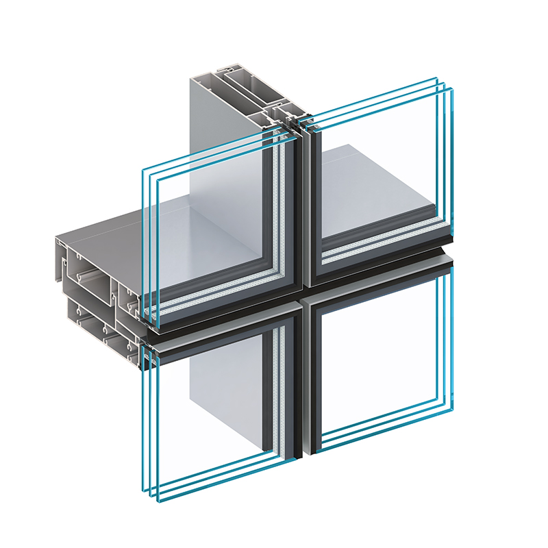 JH-U Unitized Curtain Wall (Hidden Framing)