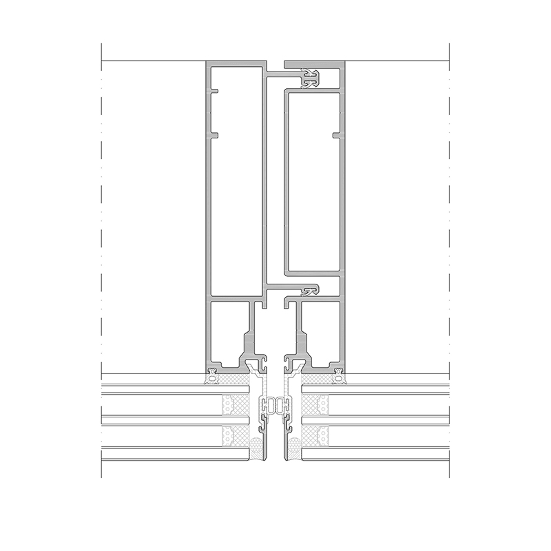 JH-U Unitized Curtain Wall (Hidden Framing)