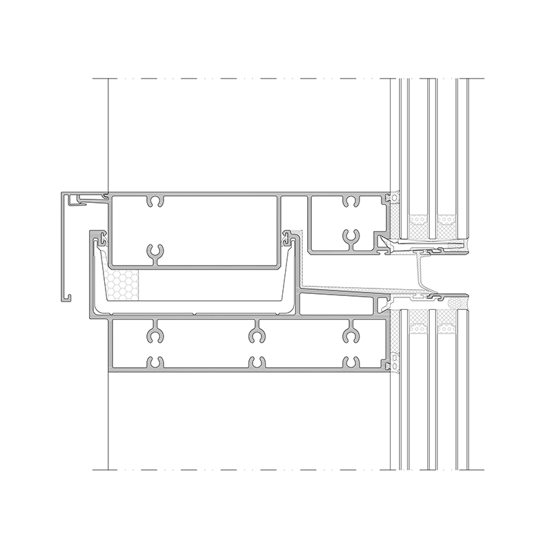 JH-U Unitized Curtain Wall (Hidden Framing)